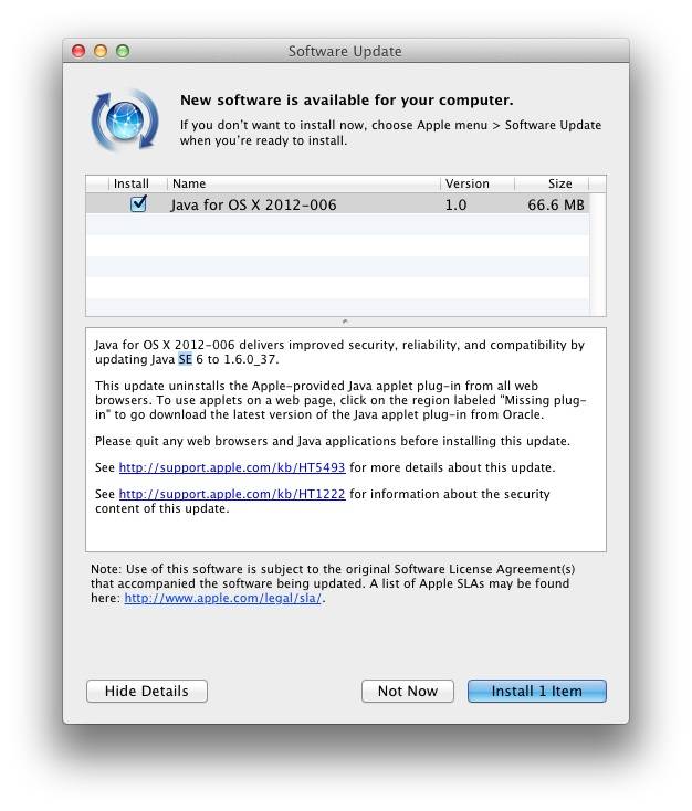 java updates for mac 10.5.8